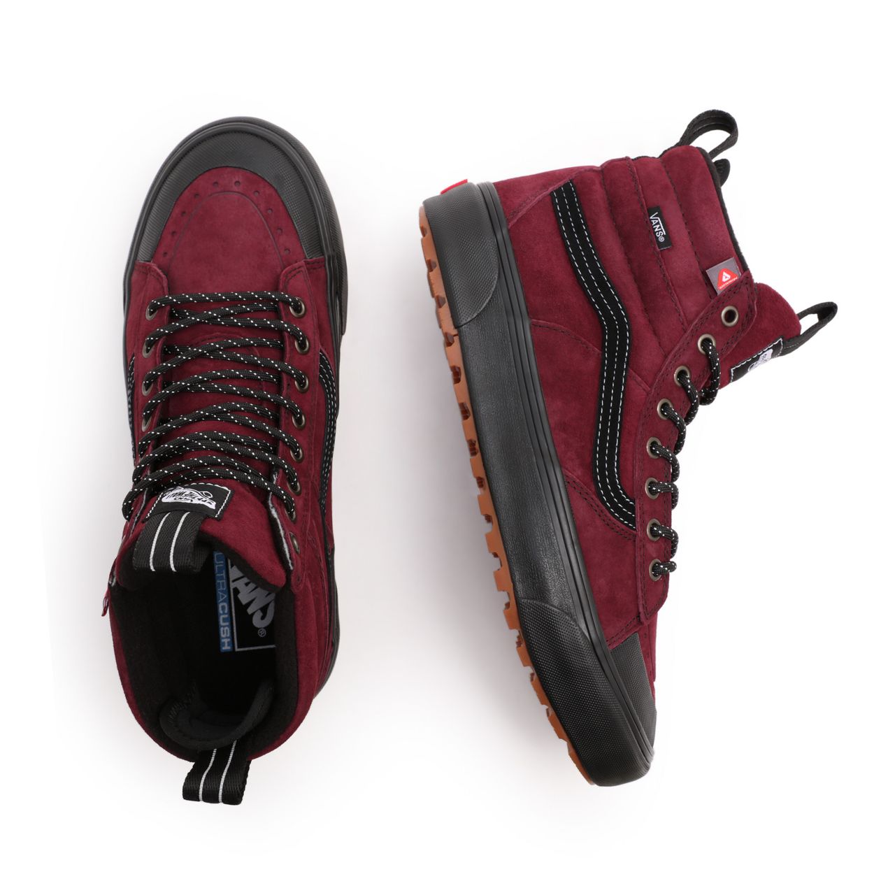 Vans Sk8-Hi MTE-2 Red Classic Mens Womens - Port Royale/Black VN0A5HZZ5U8 Shoes