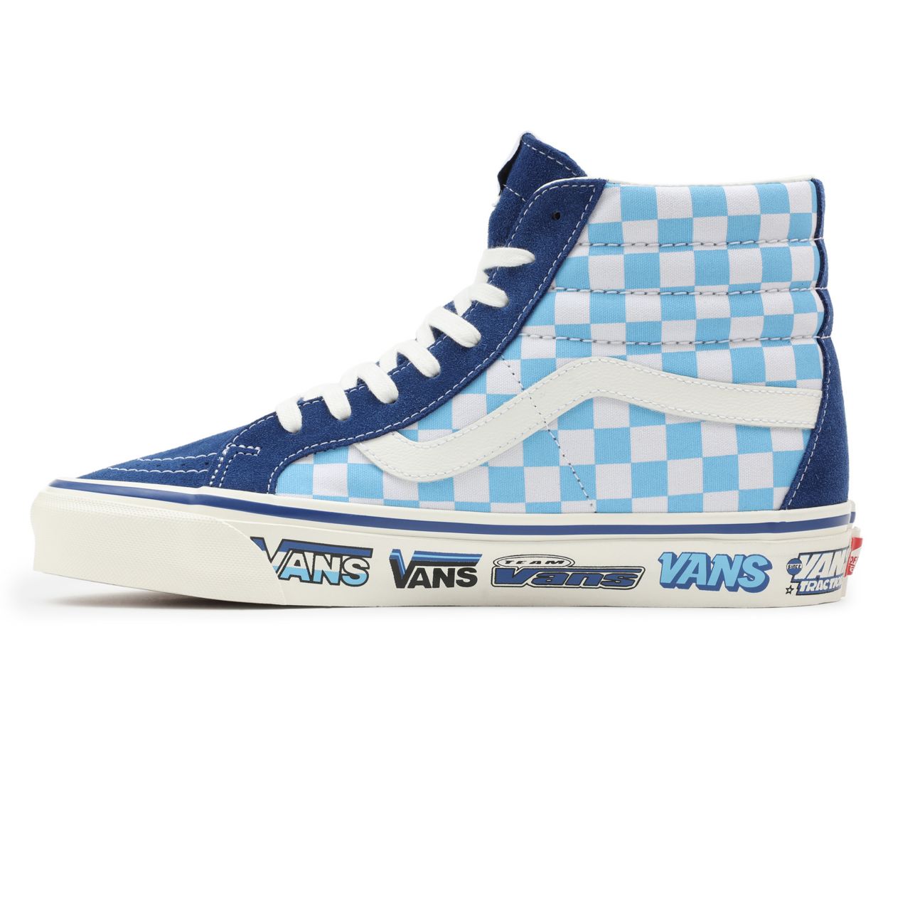 Vans Anaheim Factory Sk8-Hi 38 DX Blue Classic Mens Womens - (Anaheim Factory) Freestyle/True Blue VN0A5KRIA5I Shoes