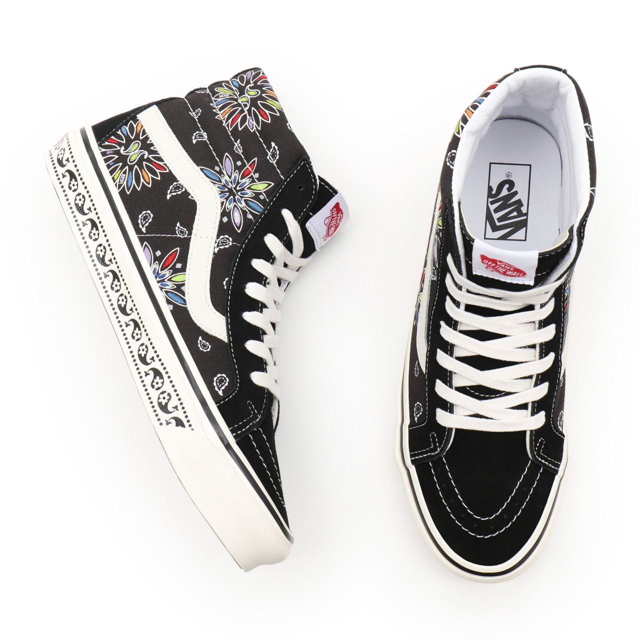 Vans Anaheim Factory Sk8-Hi 38 DX Black Classic Mens Womens - (Anaheim Factory) Vans paisley/black VN0A38GF9GG Shoes