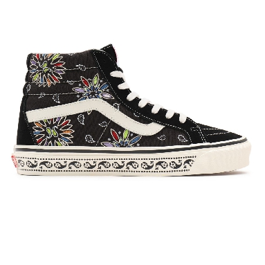 Vans Anaheim Factory Sk8-Hi 38 DX Black Classic Mens Womens - (Anaheim Factory) Vans paisley/black VN0A38GF9GG Shoes