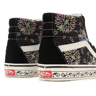 Vans Anaheim Factory Sk8-Hi 38 DX Black Classic Mens Womens - (Anaheim Factory) Vans paisley/black VN0A38GF9GG Shoes