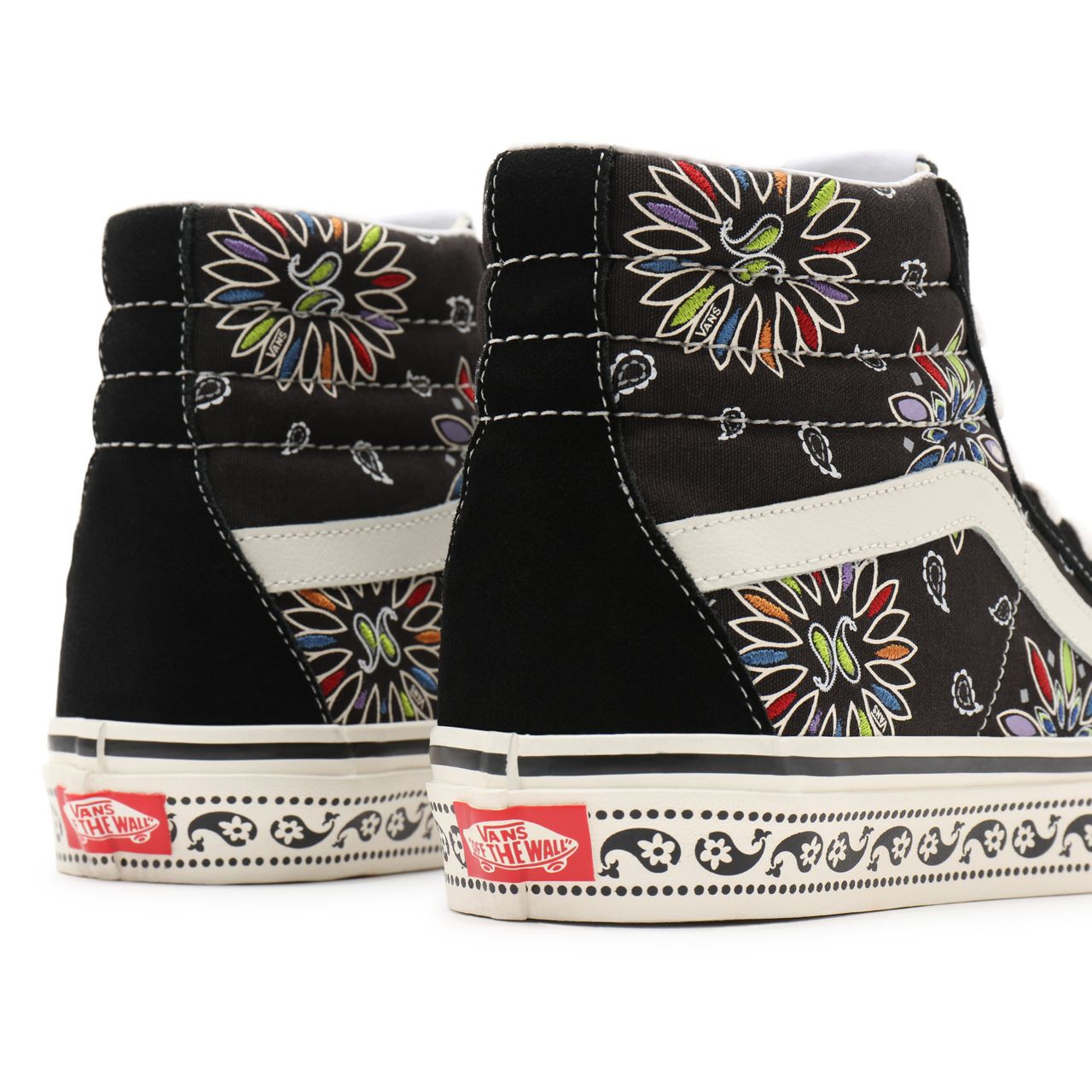 Vans Anaheim Factory Sk8-Hi 38 DX Black Classic Mens Womens - (Anaheim Factory) Vans paisley/black VN0A38GF9GG Shoes