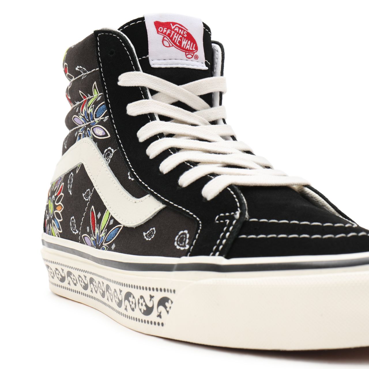 Vans Anaheim Factory Sk8-Hi 38 DX Black Classic Mens Womens - (Anaheim Factory) Vans paisley/black VN0A38GF9GG Shoes