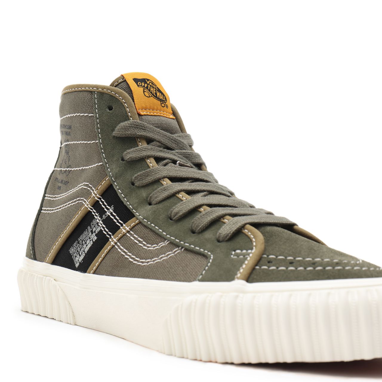 Vans World Code Sk8-Hi Gym Issue Green Classic Mens Womens - (Vans World Code) grape leaf/black VN0A5JIUA06 Shoes