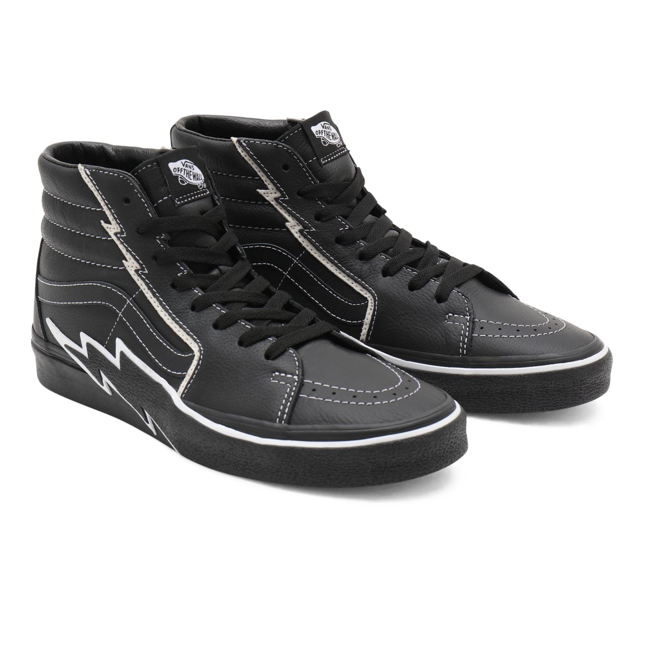 Vans Sk8-Hi Bolt Black Classic Mens Womens - Black/Black VN0A5JIVBKA Shoes