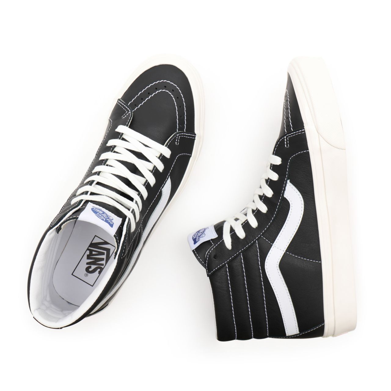 Vans Anaheim Factory Sk8-Hi 38 DX Black Classic Mens Womens - (Anaheim Factory) black/leather VN0A38GF103 Shoes