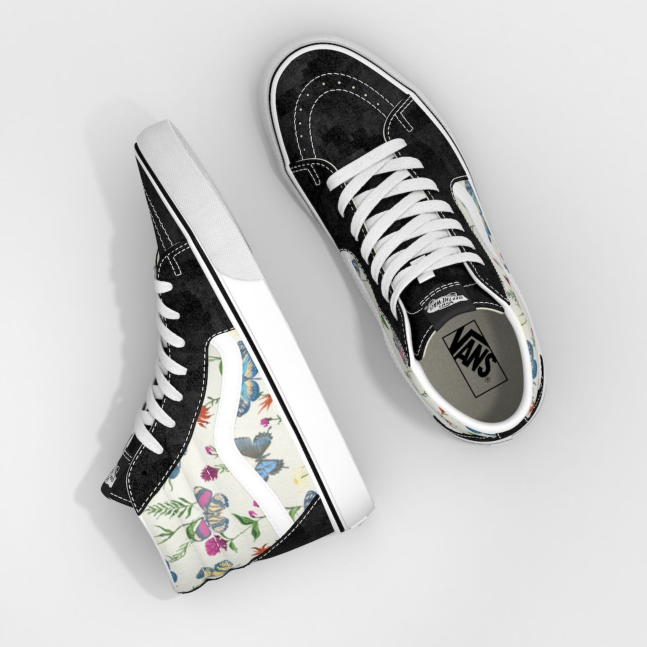 Vans Sk8-Hi Butterfly White Classic Mens Womens - MARSHMALLOW/TRU VN0A5HXVUC0 Shoes