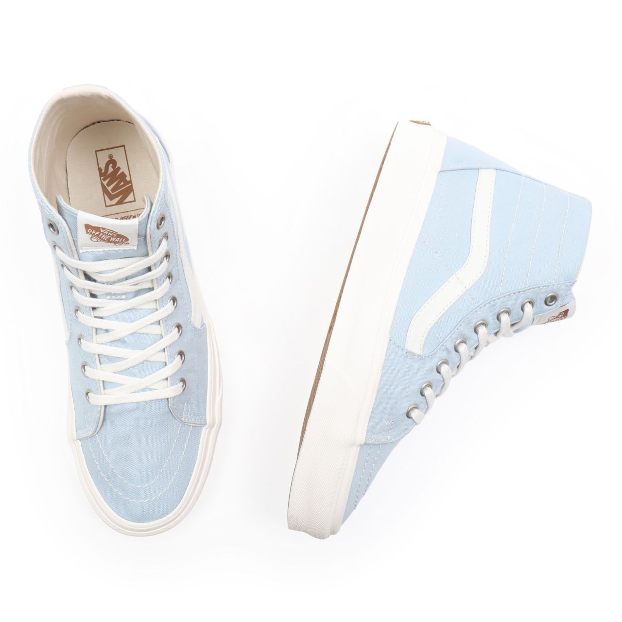 Vans Eco Theory Sk8-Hi Tapered Blue Classic Mens Womens - (Eco Theory) winter sky/natural VN0A4U169FR Shoes