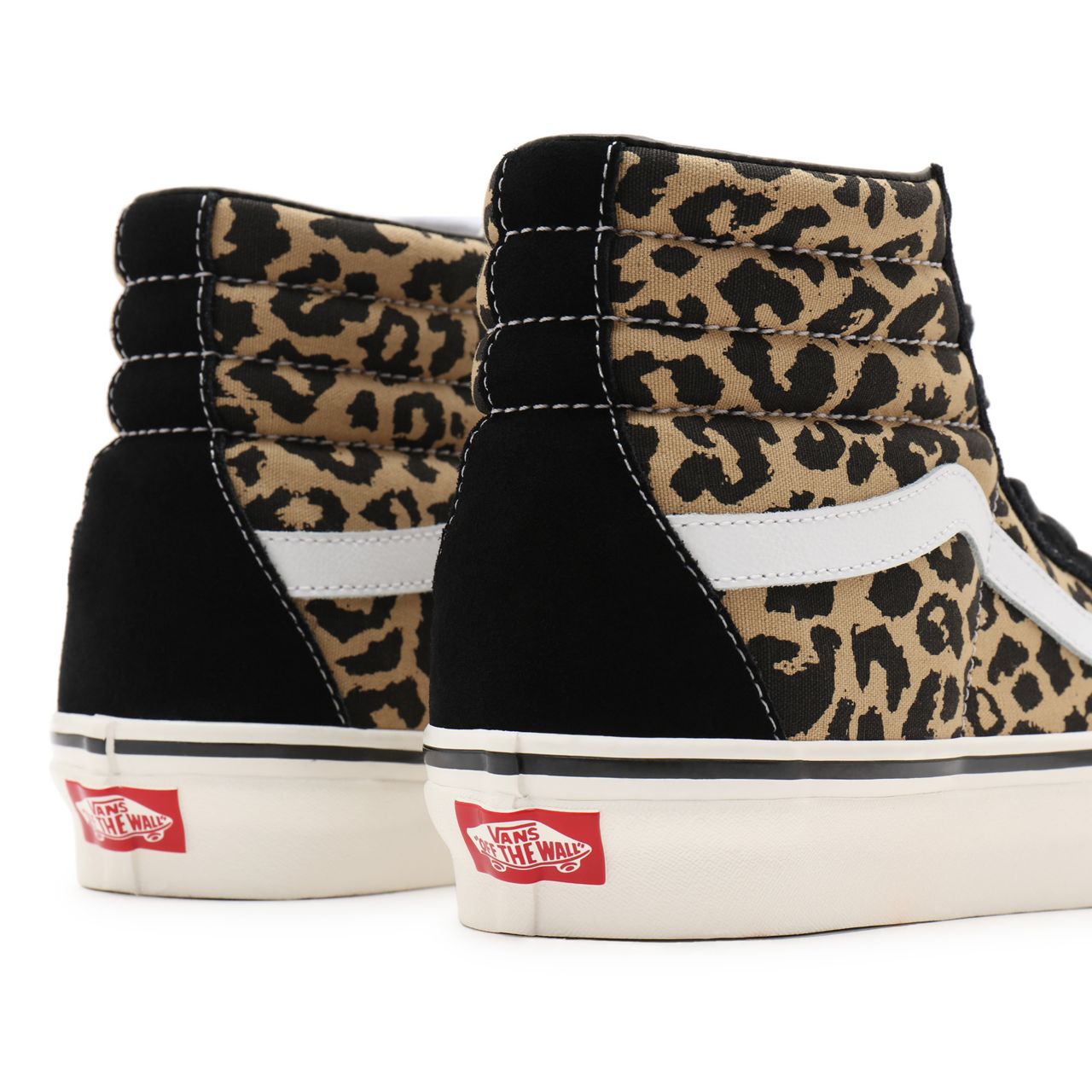 Vans Anaheim Factory Sk8-Hi 38 DX Black Classic Mens Womens - (Anaheim Factory) black/tan leopard VN0A38GF9GI Shoes