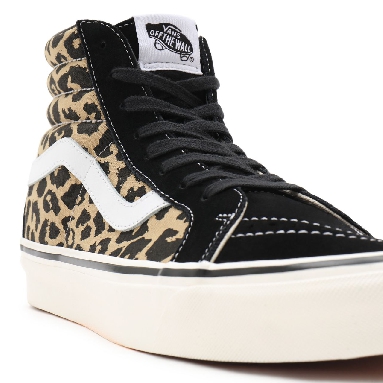 Vans Anaheim Factory Sk8-Hi 38 DX Black Classic Mens Womens - (Anaheim Factory) black/tan leopard VN0A38GF9GI Shoes