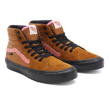 Vans Sk8-Hi Gore-Tex Brown Classic Mens Womens - (Gore-Tex) golden brown/black VN0A4V9X9XS Shoes