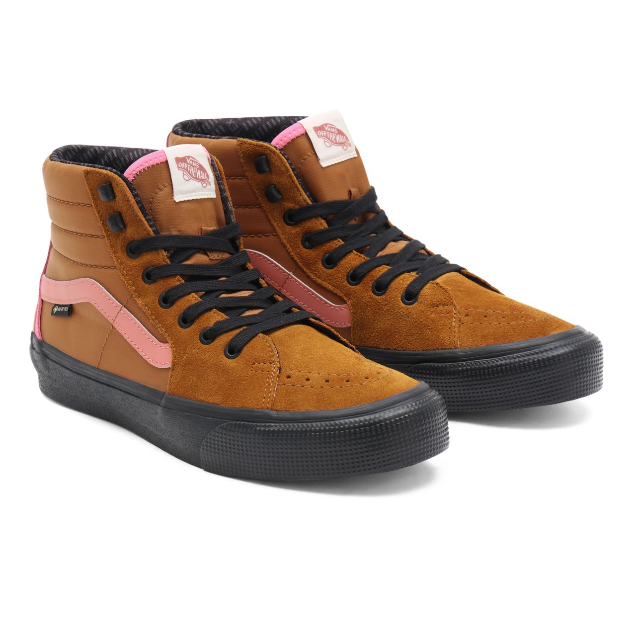 Vans Sk8-Hi Gore-Tex Brown Classic Mens Womens - (Gore-Tex) golden brown/black VN0A4V9X9XS Shoes