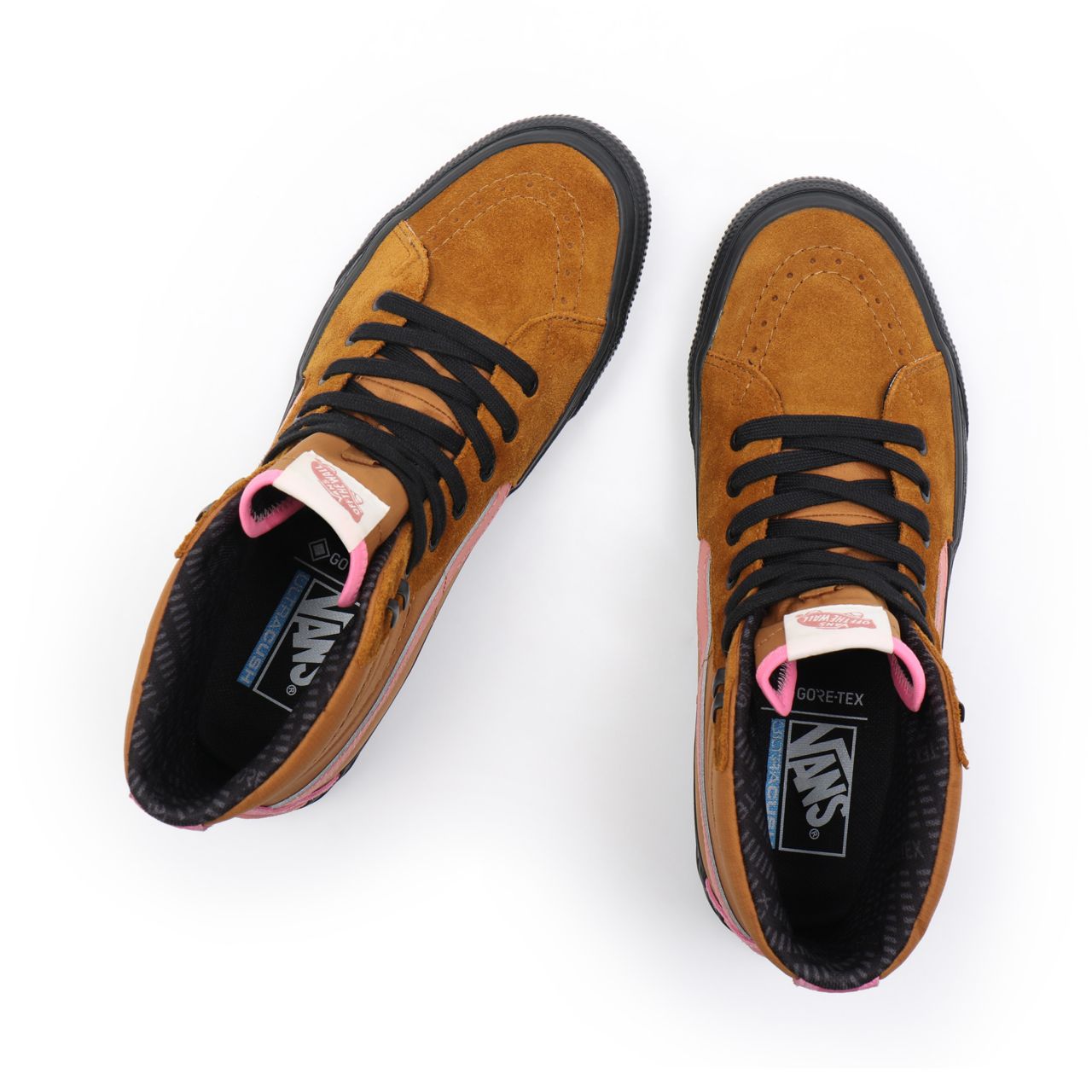 Vans Sk8-Hi Gore-Tex Brown Classic Mens Womens - (Gore-Tex) golden brown/black VN0A4V9X9XS Shoes