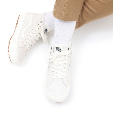 Vans Sk8-Hi MTE-1 White Classic Mens Womens - Marshmallow/Marshmallow VN0A5HZYQC5 Shoes