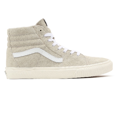 Vans Sk8-Hi Beige Classic Mens Womens - (Pig Suede) Oatmeal/Snow White VN0A5JMJ94V Shoes