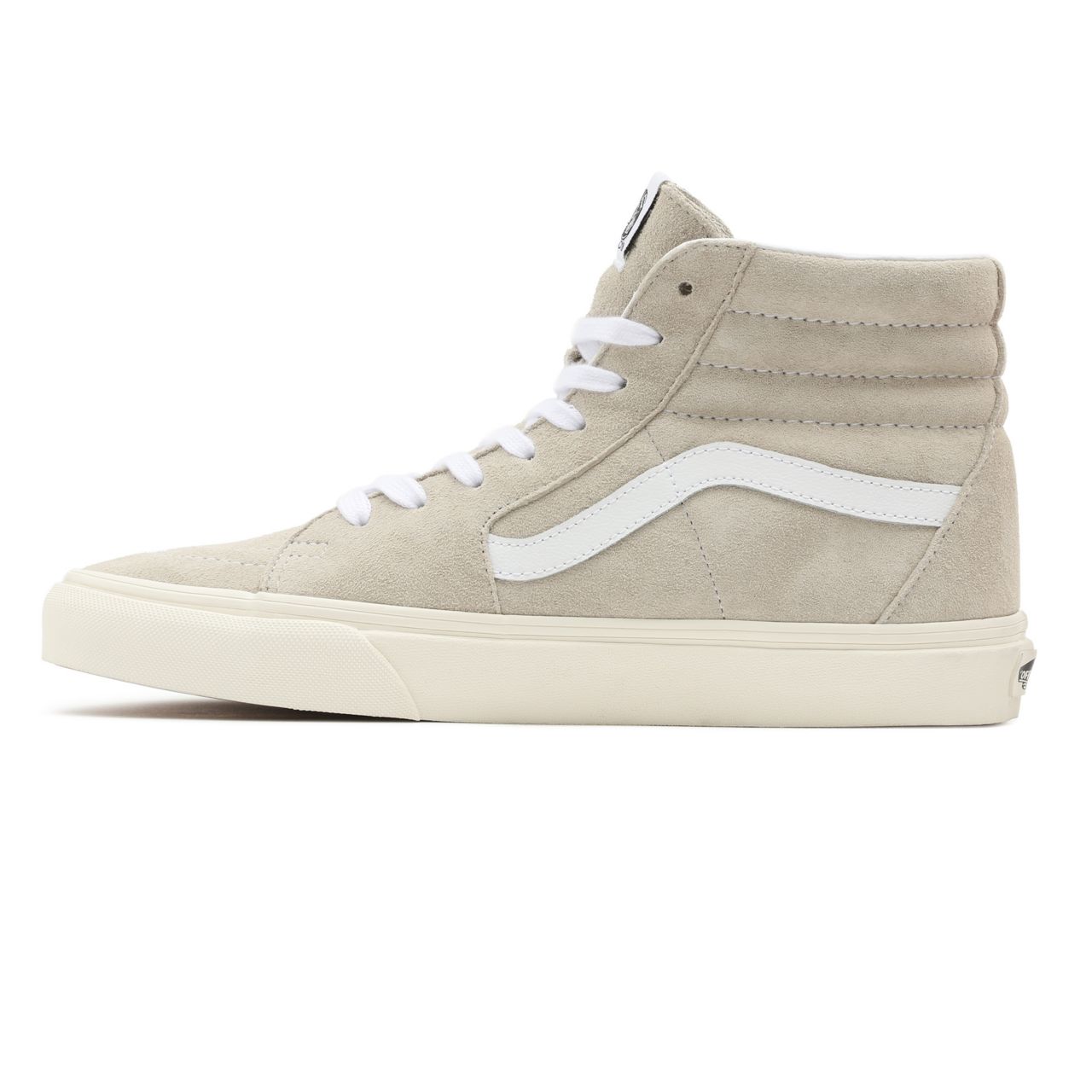 Vans Sk8-Hi Beige Classic Mens Womens - (Pig Suede) Oatmeal/Snow White VN0A5JMJ94V Shoes