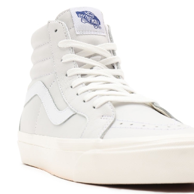 Vans Anaheim Factory Sk8-Hi 38 DX White Classic Mens Womens - (Anaheim Factory) True White/Leather VN0A38GF104 Shoes