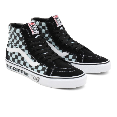 Vans X SE Bikes SK8-Hi Reissue Black Classic Mens Womens - (SE Bikes) big ripper/black/plume/reflective check VN0A4BV8A0E Shoes