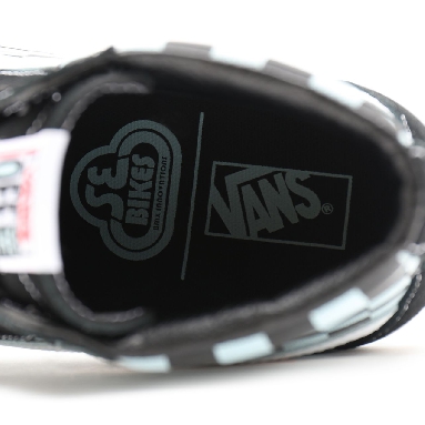 Vans X SE Bikes SK8-Hi Reissue Black Classic Mens Womens - (SE Bikes) big ripper/black/plume/reflective check VN0A4BV8A0E Shoes