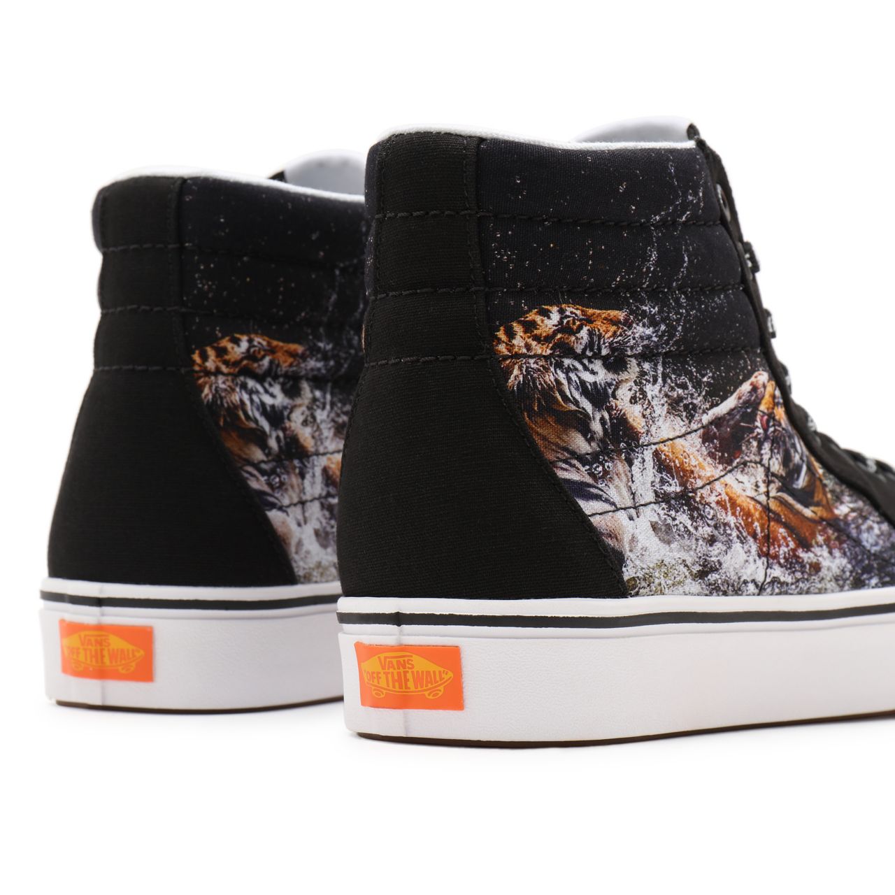 Vans x Project CAT ComfyCush Sk8-Hi Black Classic Mens Womens - (Discovery) projectCAT/playing tigers VN0A3WMB9EF Shoes