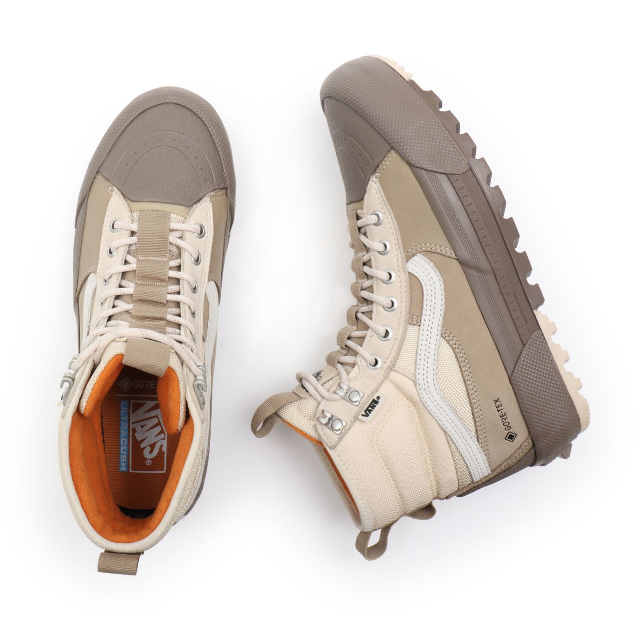 Vans Sk8-Hi Gore-Tex MTE-3 Beige Classic Mens Womens - Sandshell/Cornstalk VN0A5I11A0C Shoes