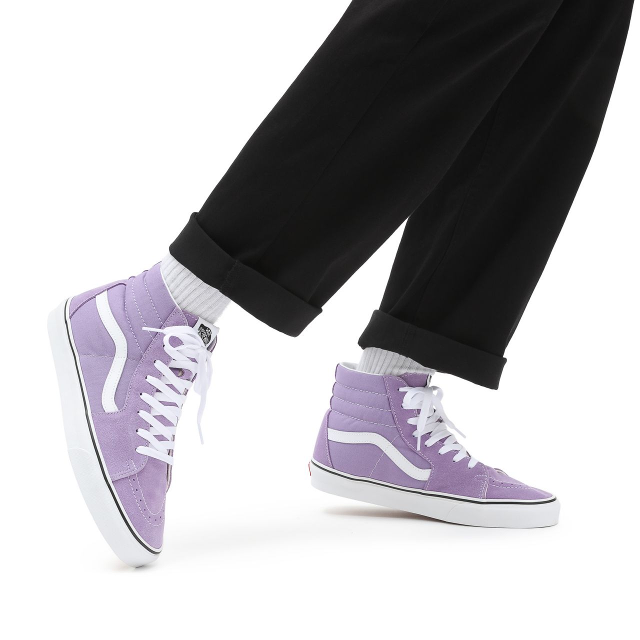 Vans Sk8-Hi Lilac Classic Mens Womens - chalk violet/true white VN0A32QG9GD Shoes