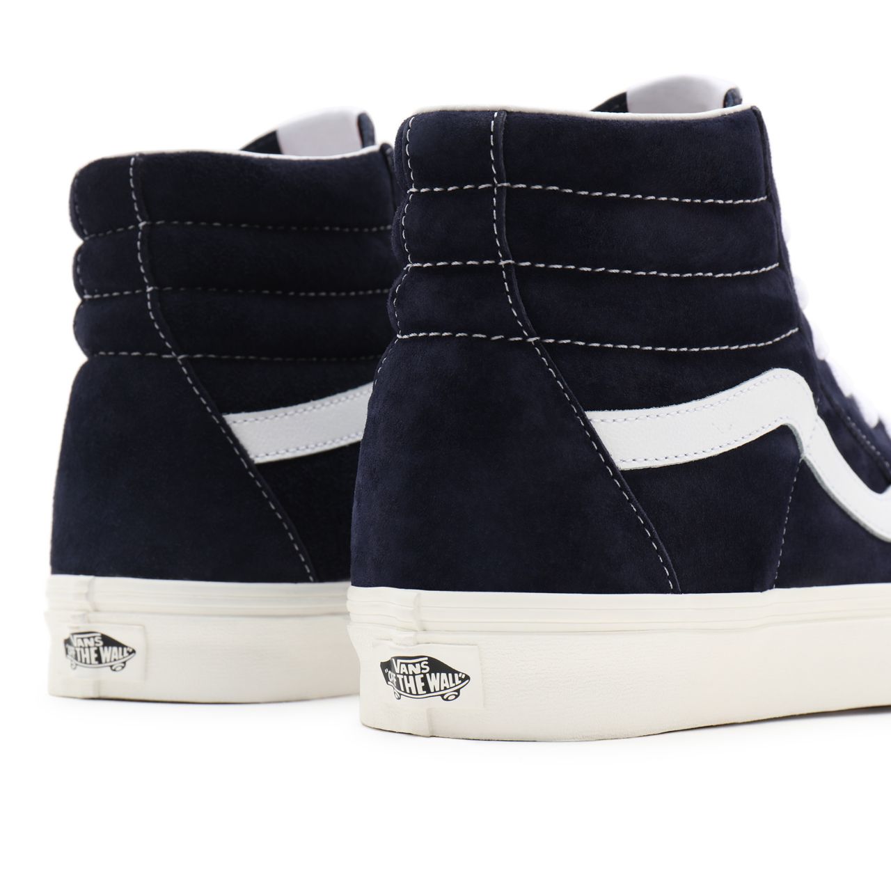 Vans Pig Suede Sk8-Hi Blue Classic Mens Womens - (Pig Suede) parisian night/snow white VN0A32QG9G5 Shoes