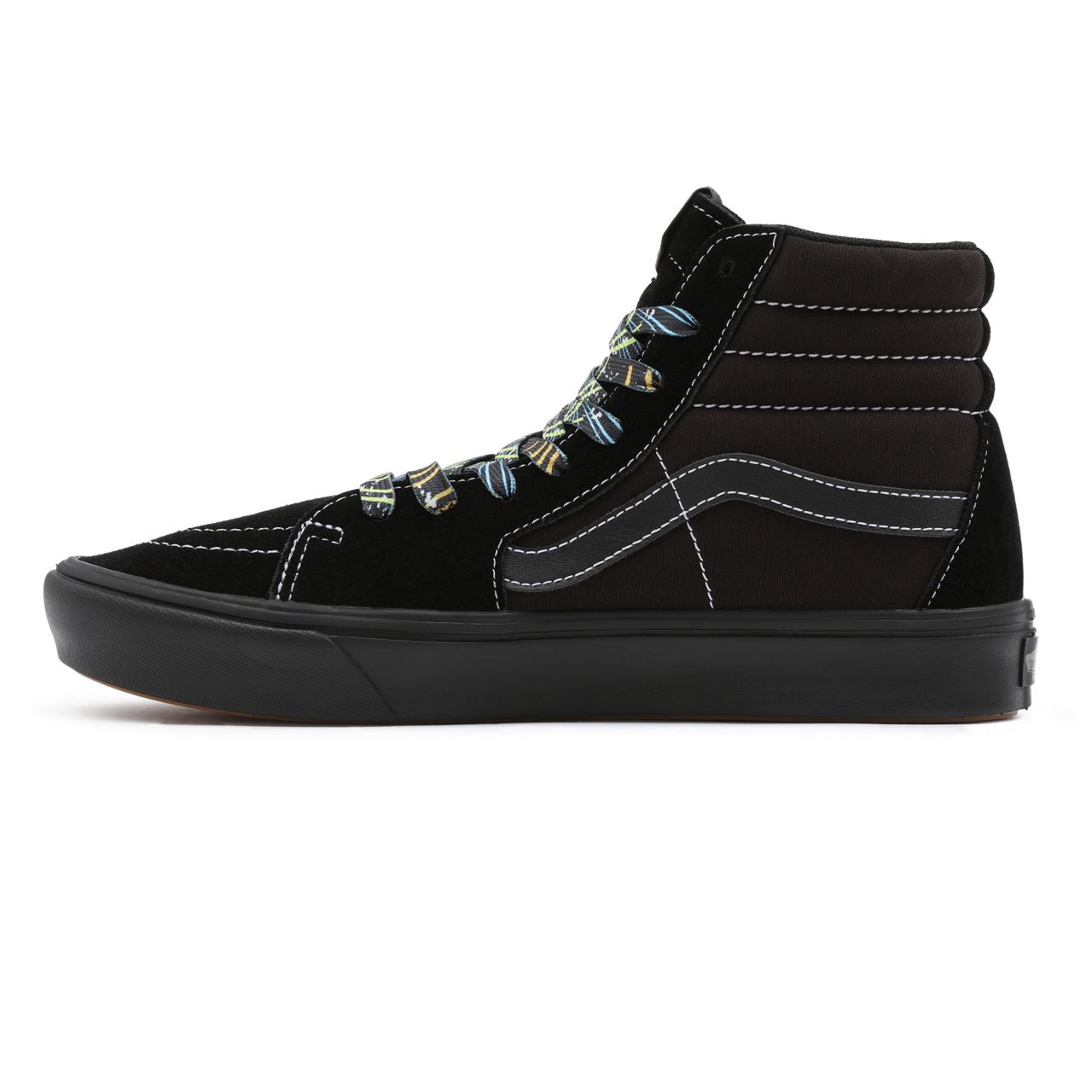 Vans Speed Lacer ComfyCush Sk8-Hi Black Classic Mens Womens - (Speed Lacer) black/black VN0A3WMB9LC Shoes