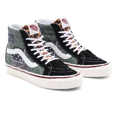 Vans Anaheim Factory Sk8-Hi 38 DX Pw Black Classic Mens Womens - (Anaheim Factory) quilted mix VN0A54FB9GU Shoes