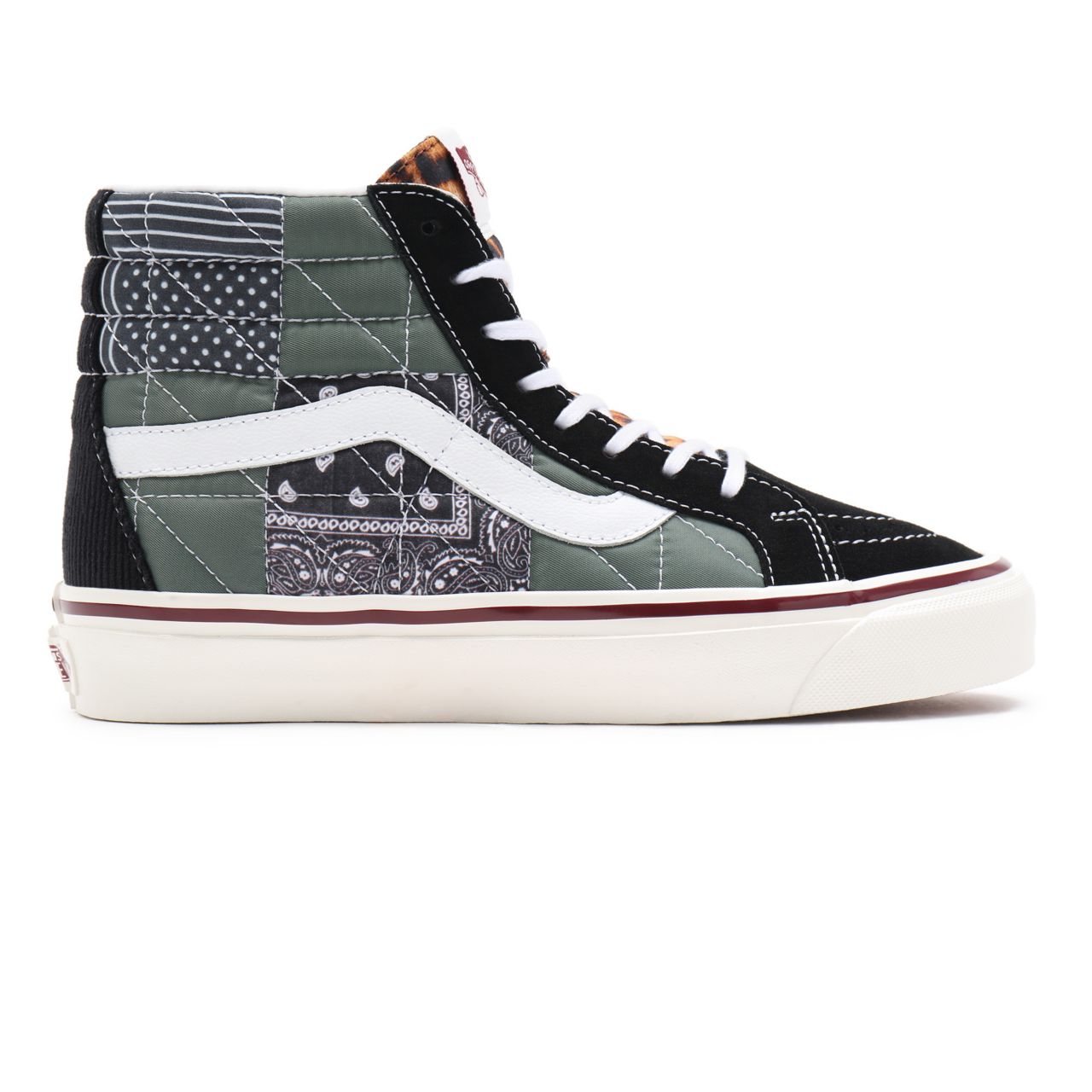 Vans Anaheim Factory Sk8-Hi 38 DX Pw Black Classic Mens Womens - (Anaheim Factory) quilted mix VN0A54FB9GU Shoes