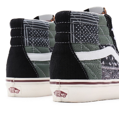 Vans Anaheim Factory Sk8-Hi 38 DX Pw Black Classic Mens Womens - (Anaheim Factory) quilted mix VN0A54FB9GU Shoes