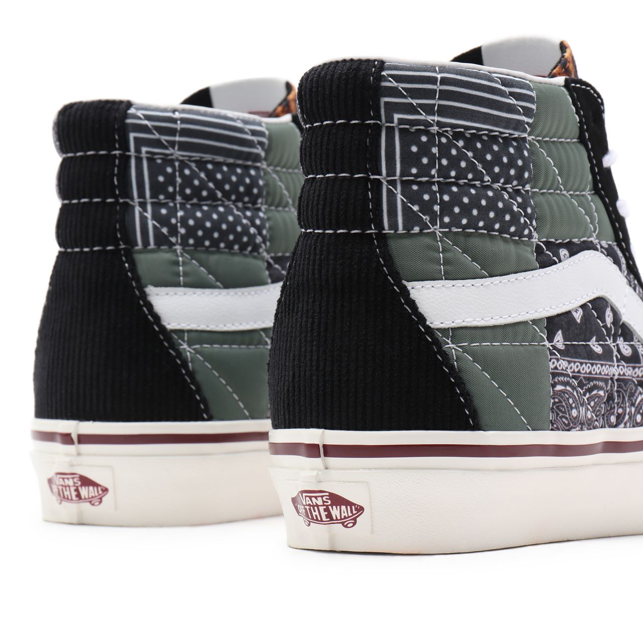 Vans Anaheim Factory Sk8-Hi 38 DX Pw Black Classic Mens Womens - (Anaheim Factory) quilted mix VN0A54FB9GU Shoes