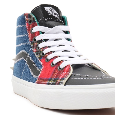 Vans Tartan Daze Sk8-Hi Multicolour Classic Mens Womens - (Tartan Daze) multi/acid dye VN0A32QG9GB Shoes