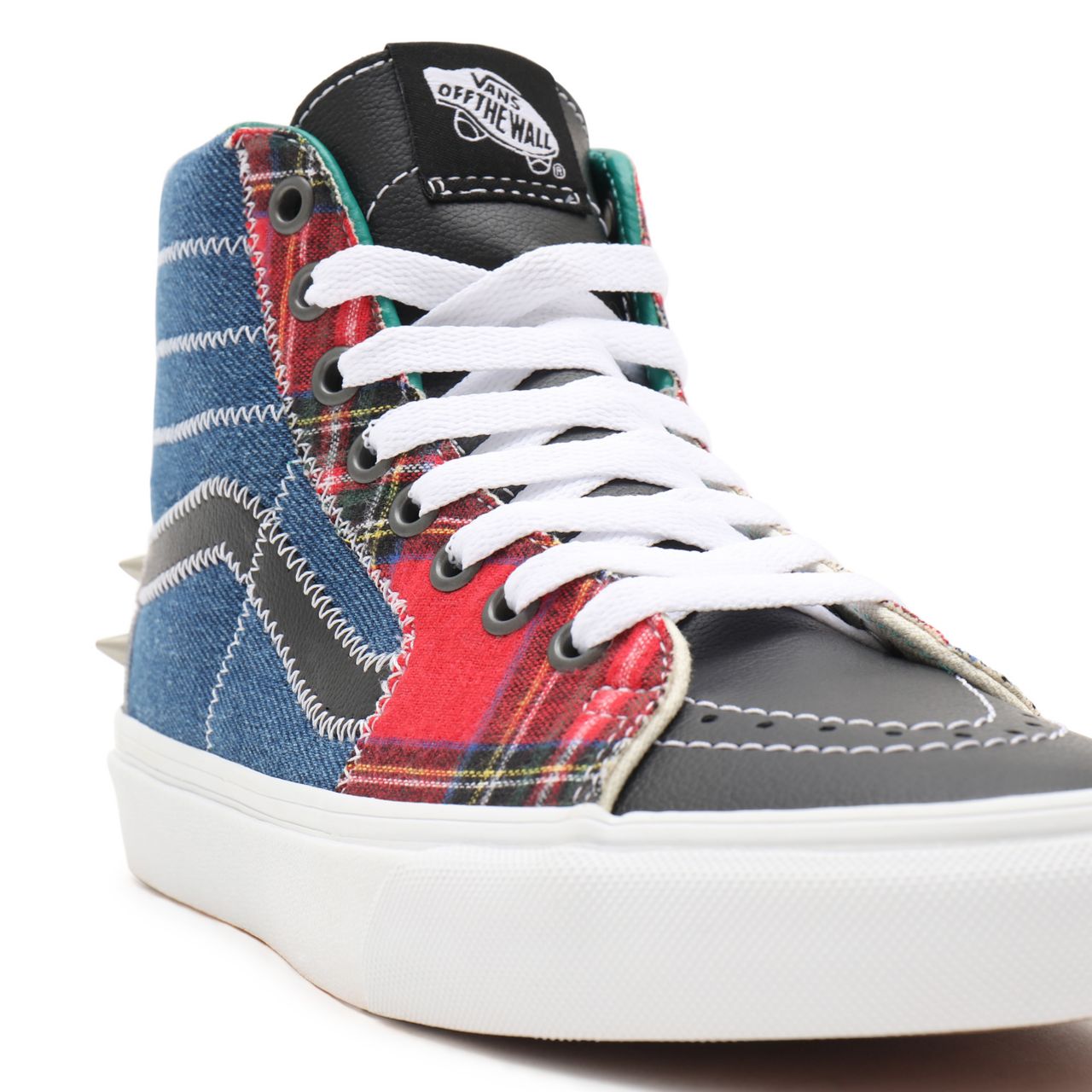 Vans Tartan Daze Sk8-Hi Multicolour Classic Mens Womens - (Tartan Daze) multi/acid dye VN0A32QG9GB Shoes