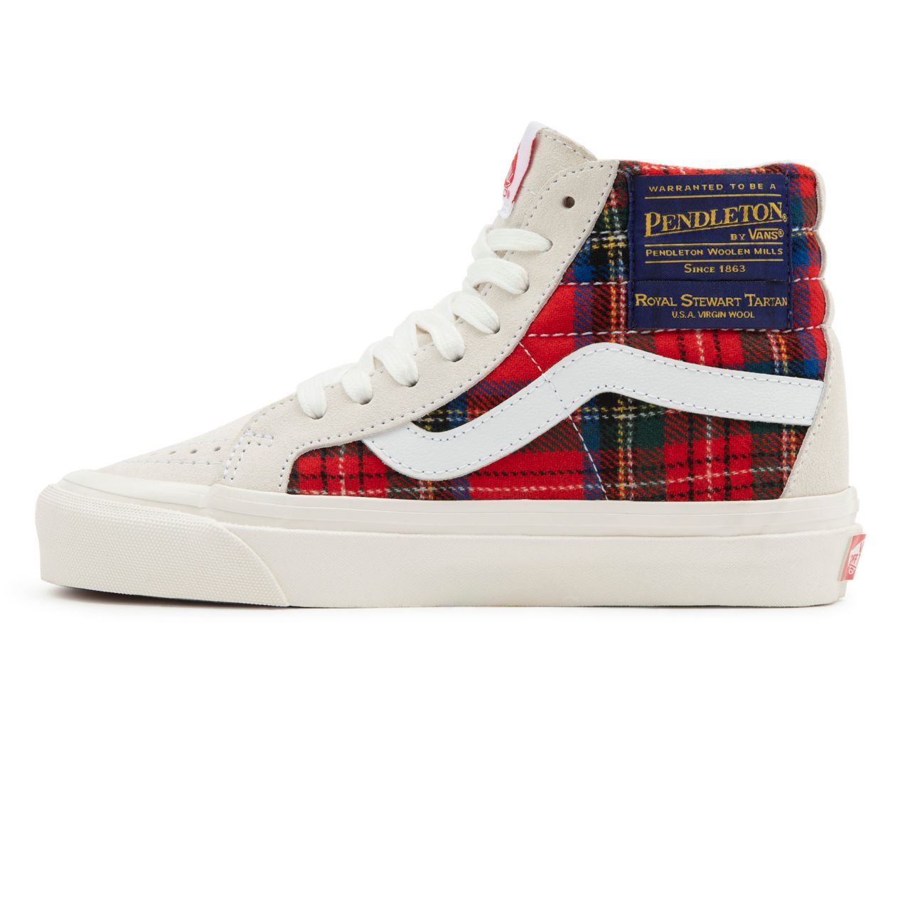 Vans Anaheim Factory Sk8-Hi 38 DX Multicolour Classic Mens Womens - (Anaheim Factory) pendleton/royal stewart tartan VN0A38GF9GT Shoes