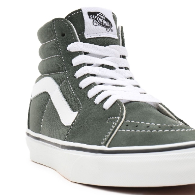 Vans Sk8-Hi Green Classic Mens Womens - thyme/true white VN0A32QG9GF Shoes