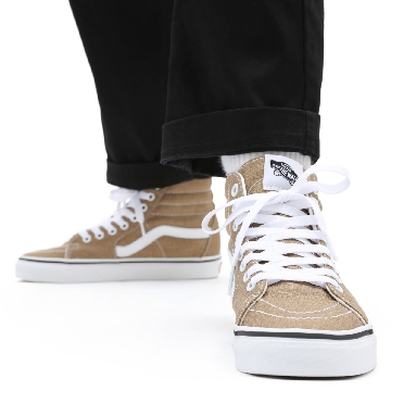 Vans Sk8-Hi Brown Classic Mens Womens - bronze age/true white VN0A32QG9EN Shoes