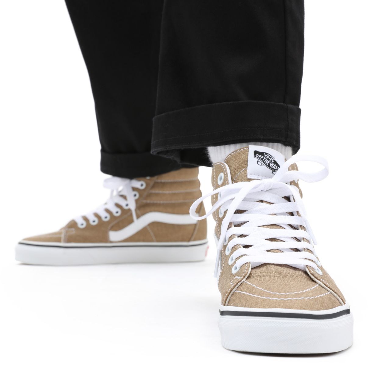 Vans Sk8-Hi Brown Classic Mens Womens - bronze age/true white VN0A32QG9EN Shoes