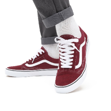 Vans Old Skool Red Classic Mens Womens - Port Royale/True White VN0A38G15U7 Shoes