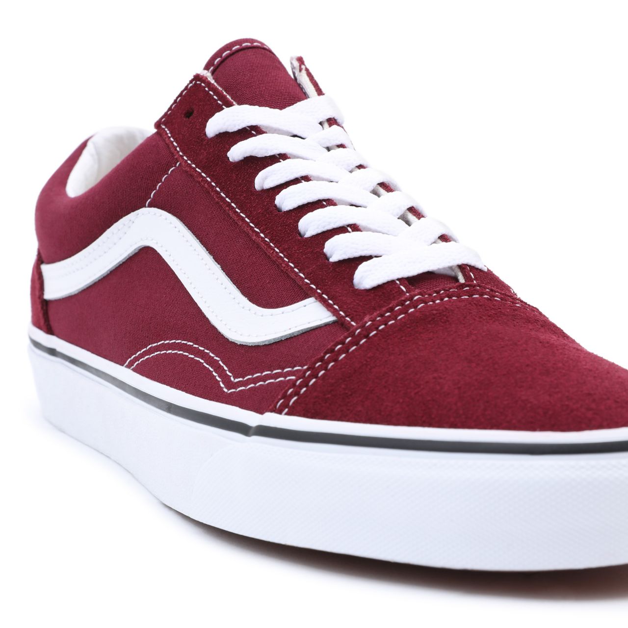 Vans Old Skool Red Classic Mens Womens - Port Royale/True White VN0A38G15U7 Shoes