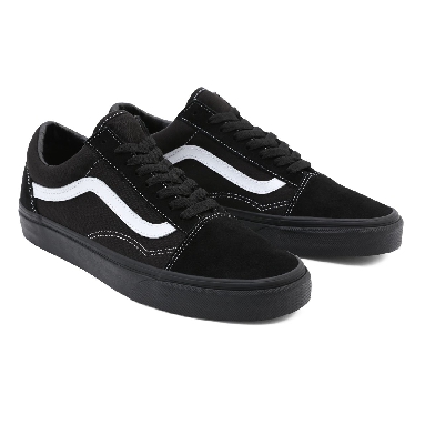 Vans Suede/Canvas Old Skool Black Classic Mens Womens - (Suede/Canvas) Black/Black/True White VN0A3WKT5WU Shoes