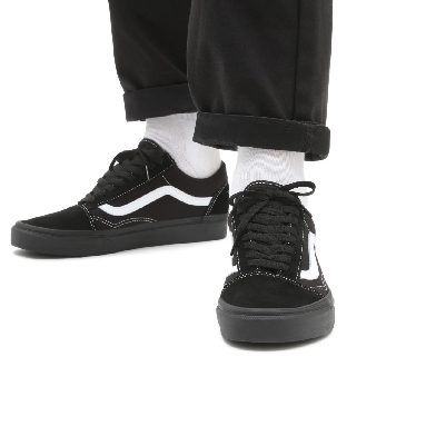 Vans Suede/Canvas Old Skool Black Classic Mens Womens - (Suede/Canvas) Black/Black/True White VN0A3WKT5WU Shoes