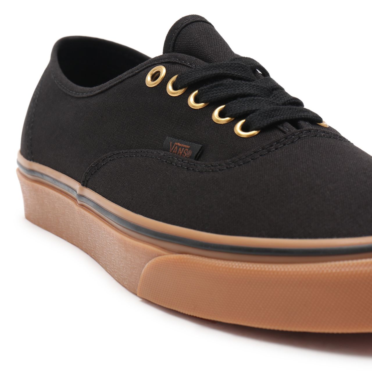 Vans Gum Authentic Black Classic Mens Womens - Black/Rubber VN000TSVBXH Shoes