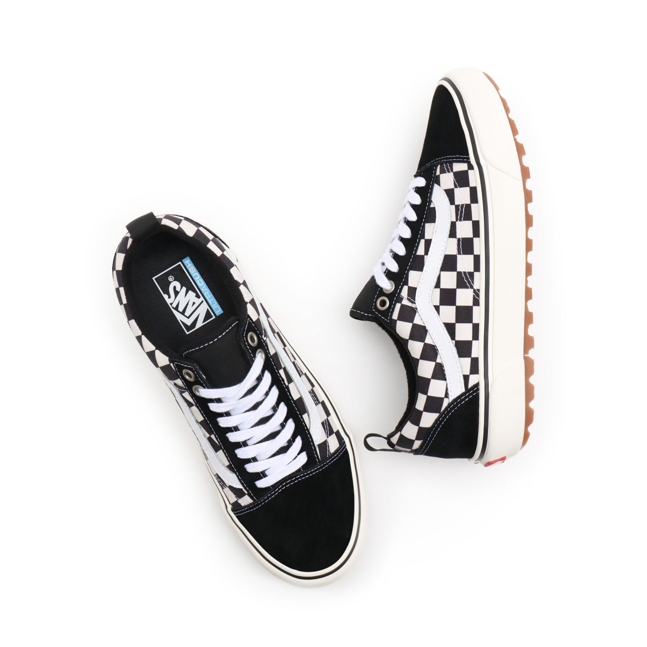 Vans Old Skool MTE-1 Black Classic Mens Womens - Blk/White/Checkerboard VN0A5I12A04 Shoes