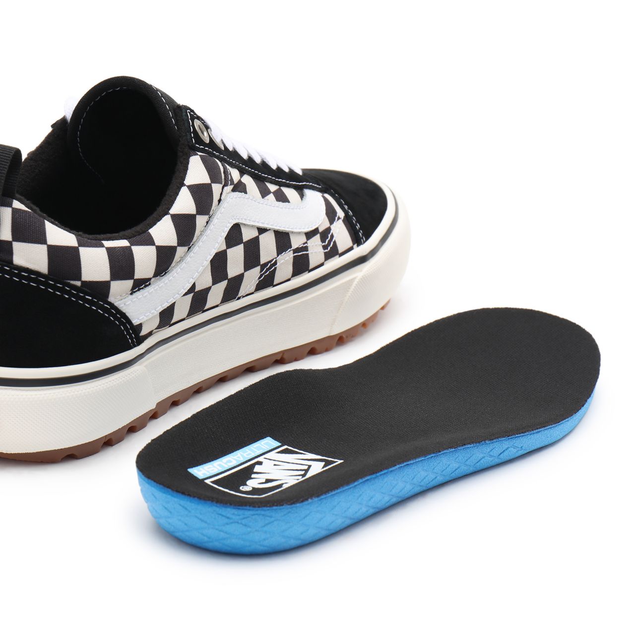 Vans Old Skool MTE-1 Black Classic Mens Womens - Blk/White/Checkerboard VN0A5I12A04 Shoes