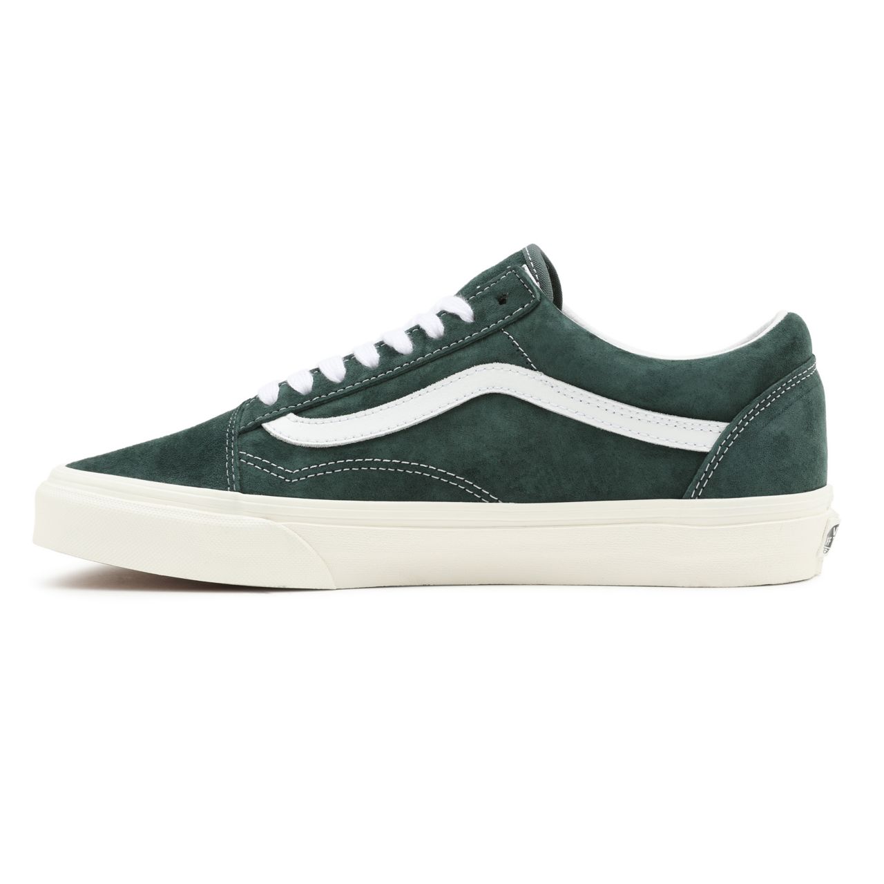 Vans Pig Suede Old Skool Green Classic Mens Womens - (Pig Suede) Jungle Green/Snow White VN0A5JMI94T Shoes