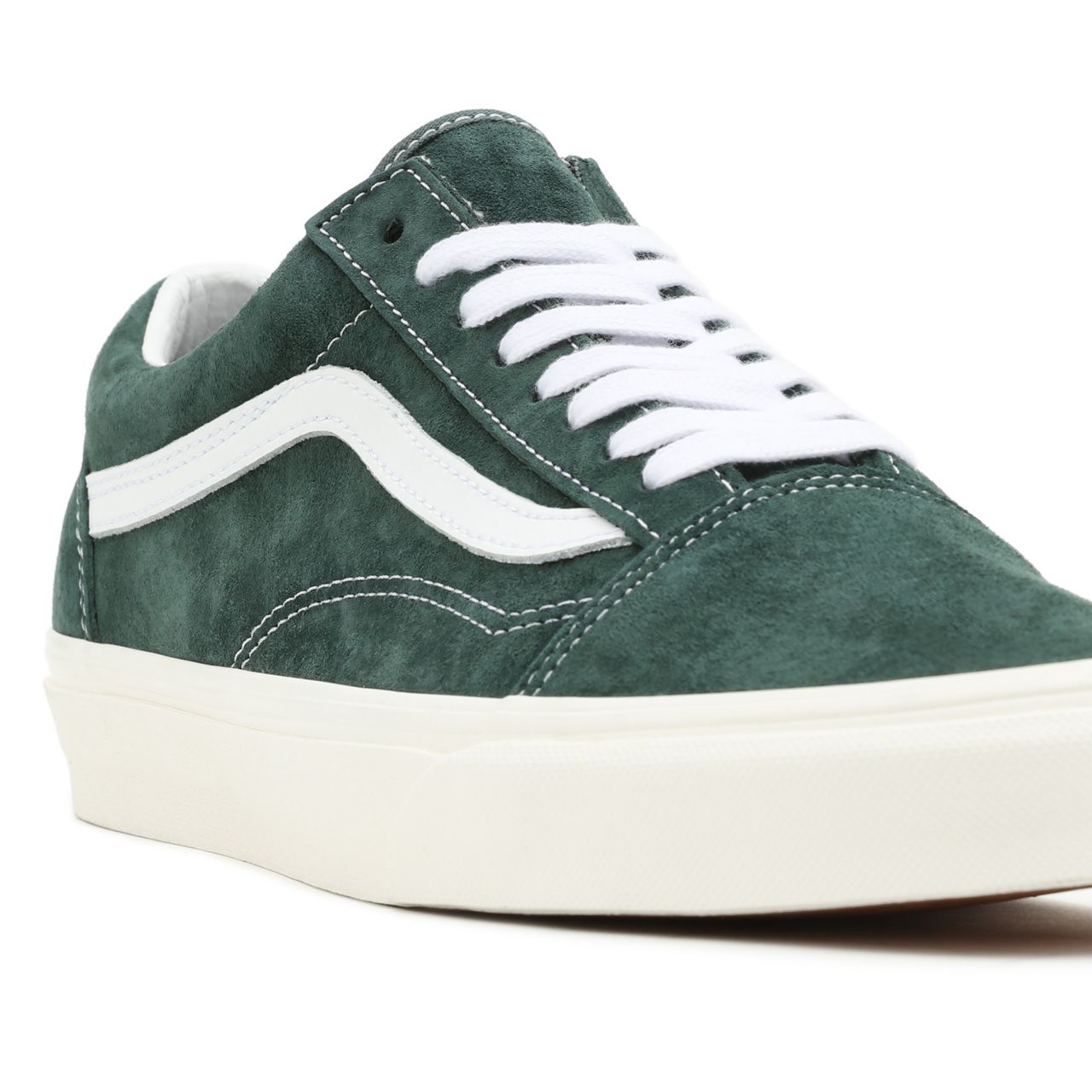 Vans Pig Suede Old Skool Green Classic Mens Womens - (Pig Suede) Jungle Green/Snow White VN0A5JMI94T Shoes