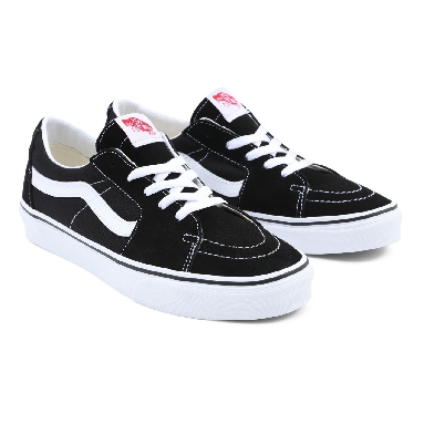 Vans Sk8-Low Black Classic Mens Womens - Black-True White VN0A4UUK6BT Shoes