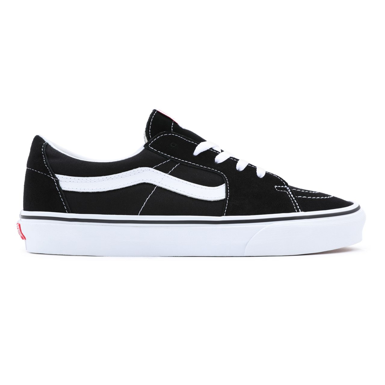 Vans Sk8-Low Black Classic Mens Womens - Black-True White VN0A4UUK6BT Shoes