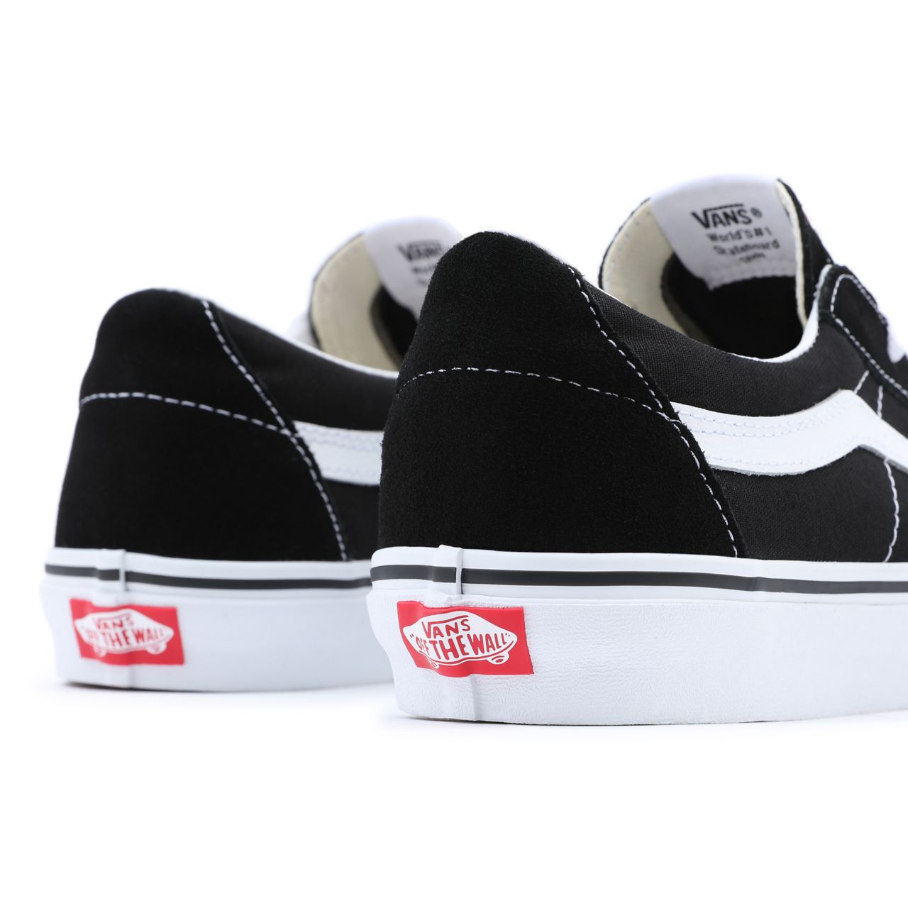 Vans Sk8-Low Black Classic Mens Womens - Black-True White VN0A4UUK6BT Shoes